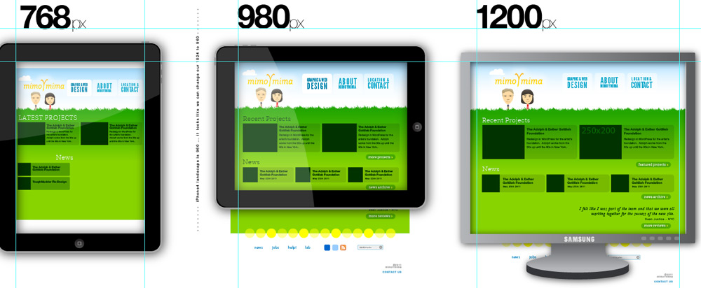 Illustrator Responsive Design Template Mimoymima