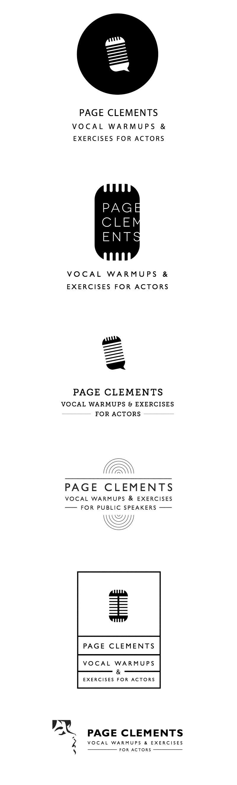 Page Clements Vocal Warmup Logos by mimoYmima.com - Concepts